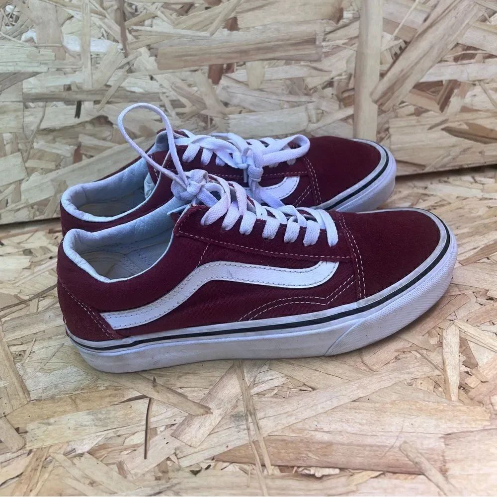 PRE SCHOOL VANS OLD SKOOL PORT ROYALE/TRUE WHITE sneakers size 6.5 Women’s